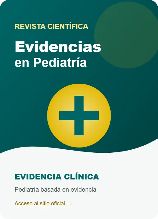 Portada de Evidencias en Pediatría